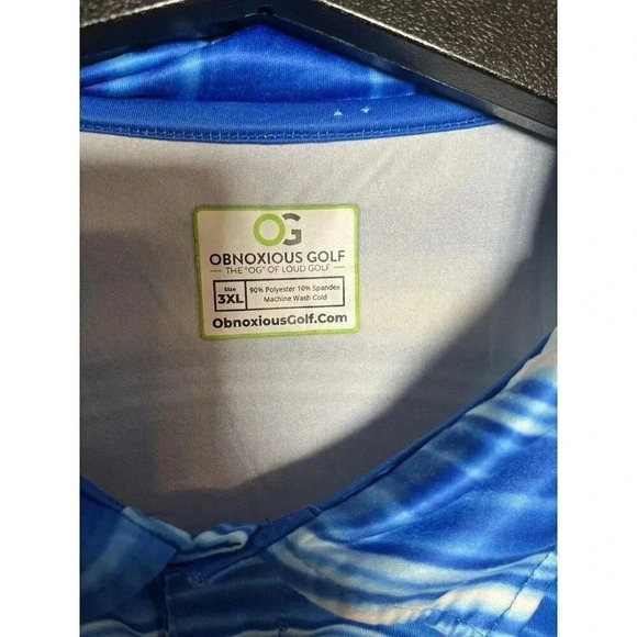Obnoxious Golf The Hurricane Polo Size 3XL - Picture 3 of 7